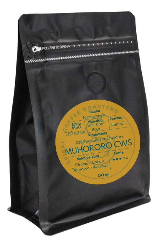 Ruanda - Muhororo Natural - 250 grs.